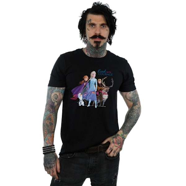 Disney Herr Frozen 2 Lead With Courage T-shirt 4XL Svart Black 4XL