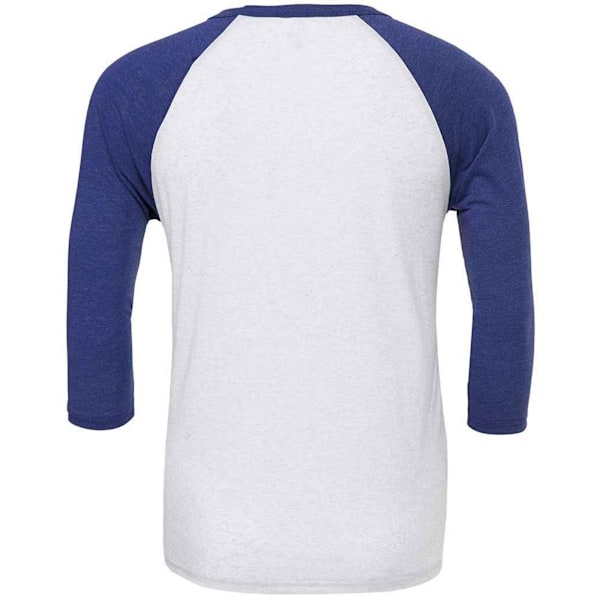 Canvas Unisex Vuxen 3/4 Ärms Baseboll T-Shirt M Vit/Marinblå White/Navy M