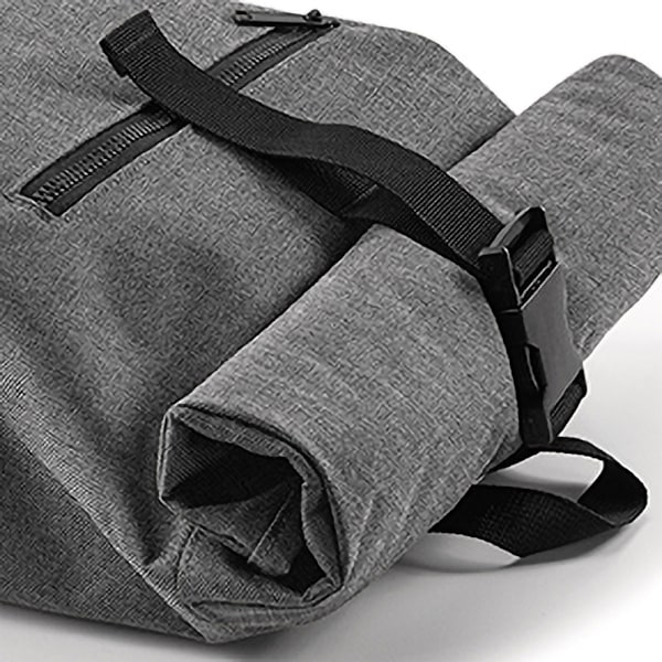 Bagbase Roll-Top Ryggsäck / Ryggsäck / Väska (12 liter) En Storlek Grey Marl/Black One Size