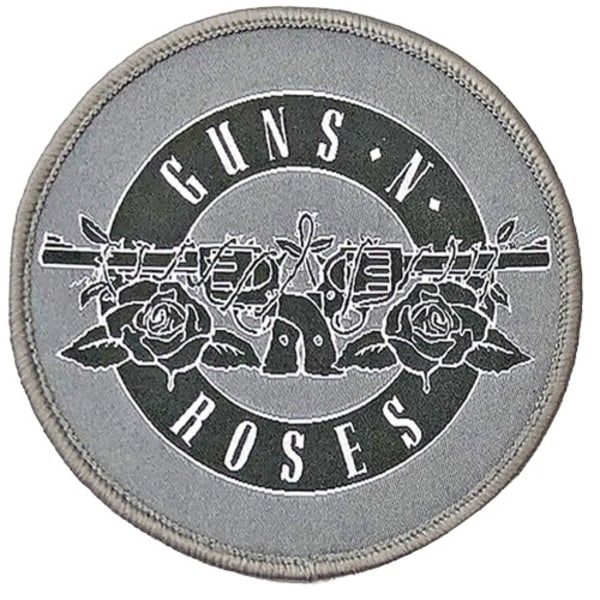 Guns N Roses Circle Logo Patch One Size Grå/Svart/Vit Grey/Black/White One Size