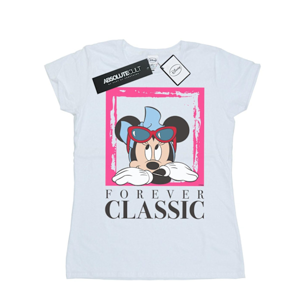 Disney Dam/Kvinnor Minnie Mouse Forever Classic Bomull T-Shir White XL