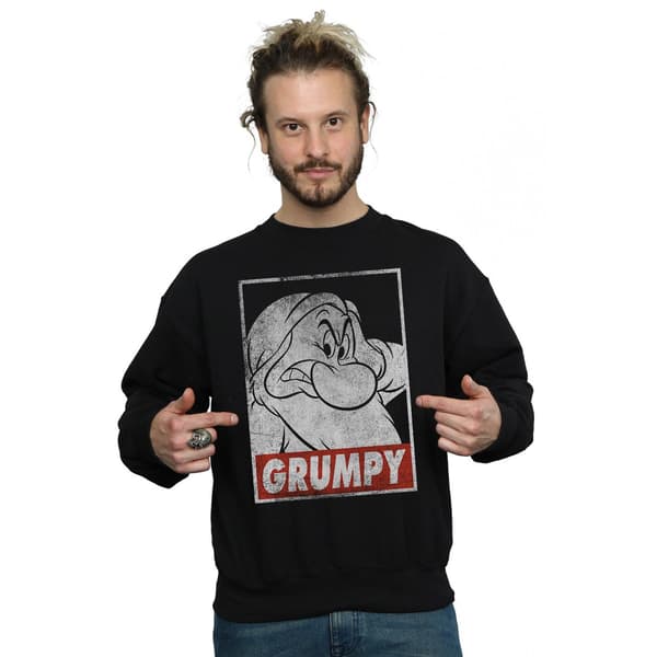 Snövit och de sju dvärgarna Herr Grumpy Poster Sweatshirt M Black M
