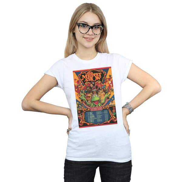 Disney Dam/Kvinnor The Muppets The Muppet Show Affisch Bomull White M