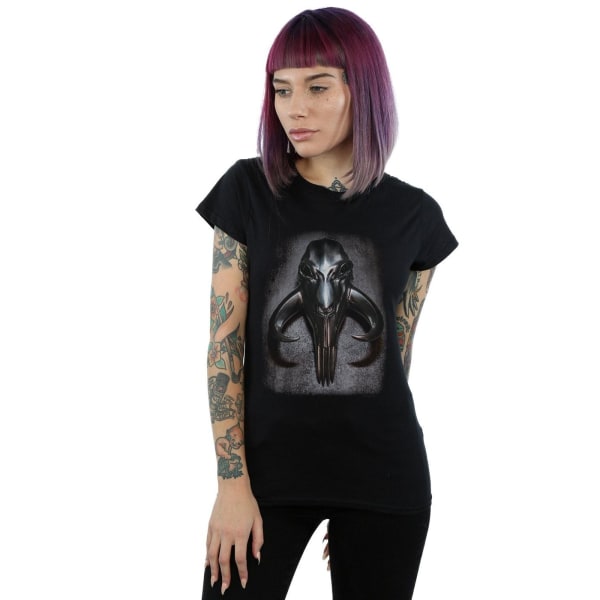 Star Wars Womens/Ladies The Mandalorian Mythosaur Skull Cotton Black XXL