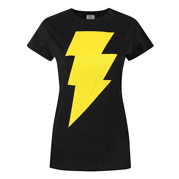 Shazam Dam/Kvinnor Logotyp T-shirt M Svart Black M