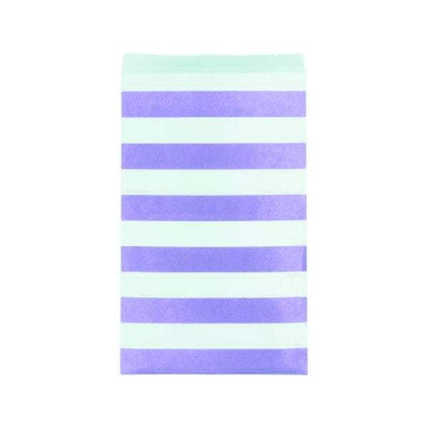 Creative Converting randig papper godispåse (pack med 15) One Si Blue/White One Size