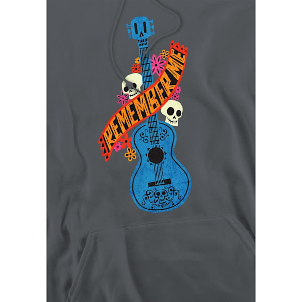 Coco Herr Remember Me Gitarr Med Döskallar Hoodie M Kolgrå Charcoal M