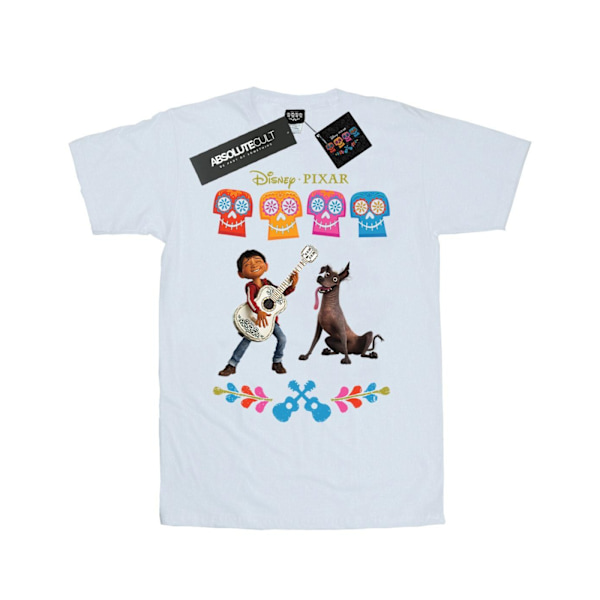 Disney Dam/Kvinnor Coco Miguel Logo Bomull Boyfriend T-Shirt White 3XL