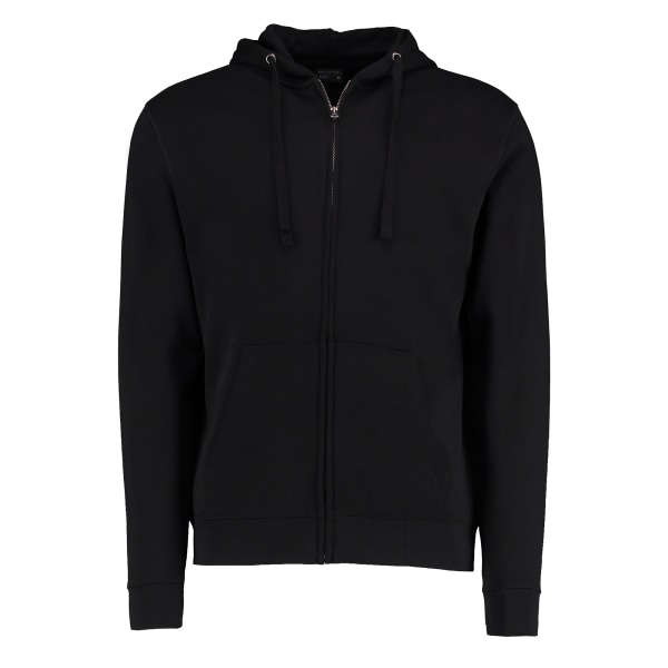 Kustom Kit Hooded-tröja med dragkedja för män XL Svart Black XL