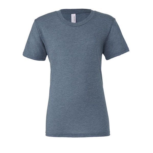 Canvas Herr Triblend Crew Neck Enfärgad Kortärmad T-shirt 2XL D Denim Triblend 2XL