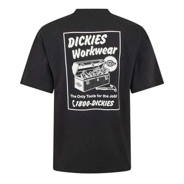 Dickies Herr Logotyp T-shirt M Svart Black M