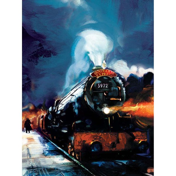 Harry Potter Hogwarts Express Print 30cm x 40cm Brun/Cr Brown/Cream/Black 30cm x 40cm