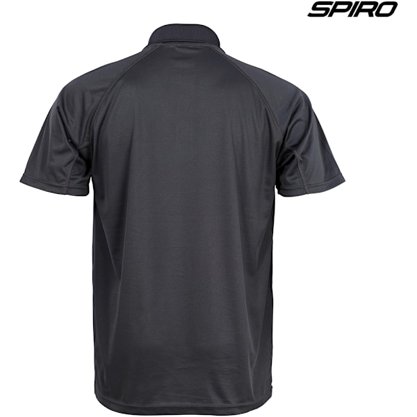 Spiro Unisex Vuxen Impact Performance Aircool Poloshirt XXS B Black XXS