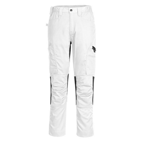 Portwest Unisex Stretch Arbetsbyxor 40R Vit White 40R