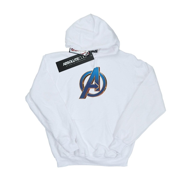 Marvel Womens/Ladies Avengers Endgame Heroic Logo Hoodie L Vit White L