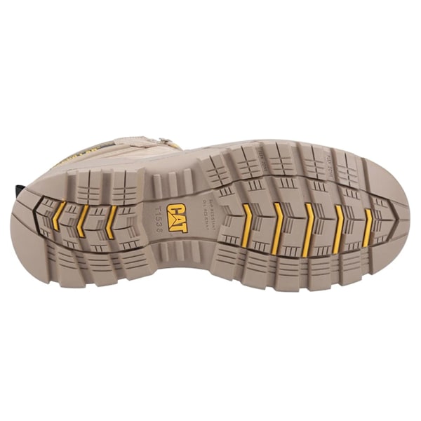 Caterpillar Striver Säkerhetsstövlar i Läder för Män 10 UK Grå/Gul Grey/Yellow 10 UK