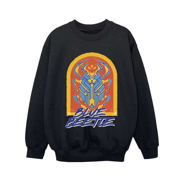 Blue Beetle Herr Logotyp Tröja XL Svart Black XL