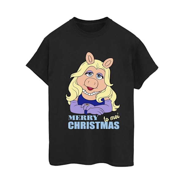 Disney Dam/Damer Muppets Miss Piggy Queen Of Holidays Cotto Black XL