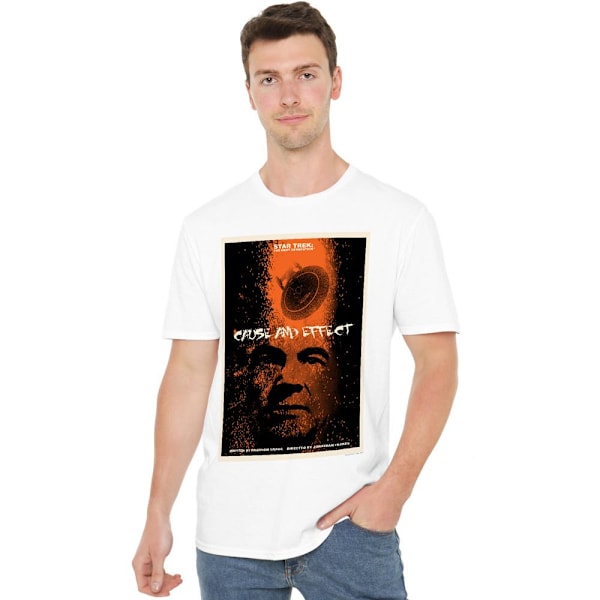 Star Trek Herr The Next Generation Säsong 5 Avsnitt 18 T-Shirt White M