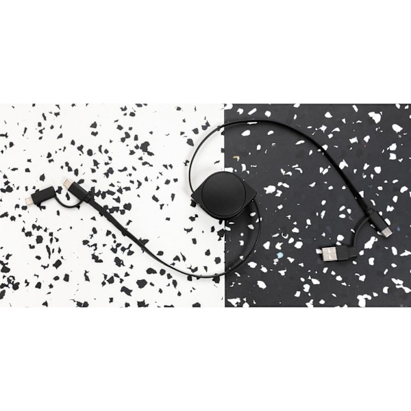 XD Collection Återvunnen Plast 6-I-1 Infällbar Anslutningskabel Black One Size