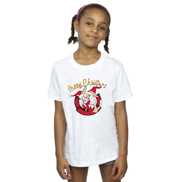 Looney Tunes Girls Lola Merry Christmas Bomull T-shirt 5-6 år White 5-6 Years