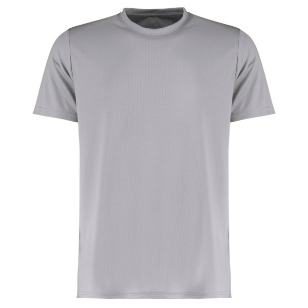 Kustom Kit Mens Cooltex Plus Wicking T-Shirt S Heather Grey Sol Heather Grey Solid S