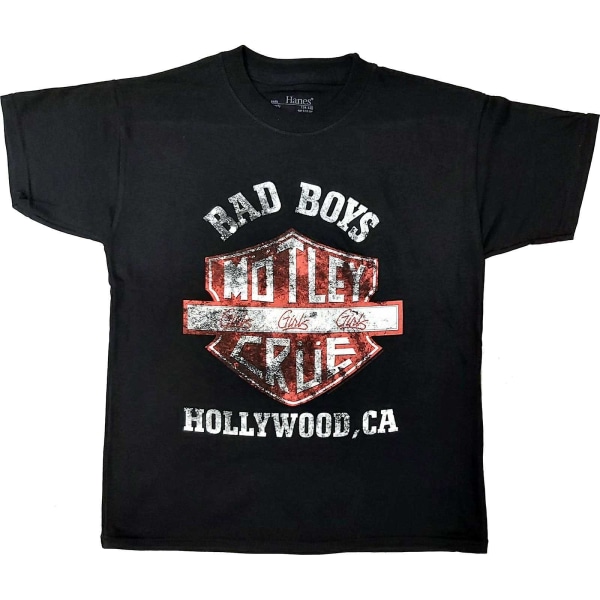 Motley Crue Barn/Kids Bad Boys T-shirt 11-12 år Svart Black 11-12 Years