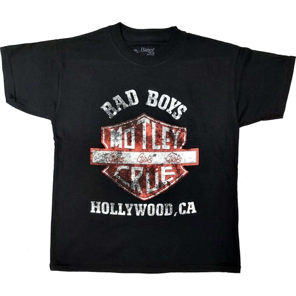 Motley Crue Childrens/Kids Bad Boys T-shirt 11-12 år Svart Black 11-12 Years