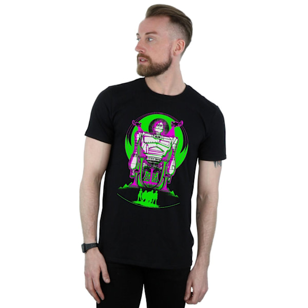 Ready Player One Neon Iron Giant T-shirt för män, 4XL, svart Black 4XL