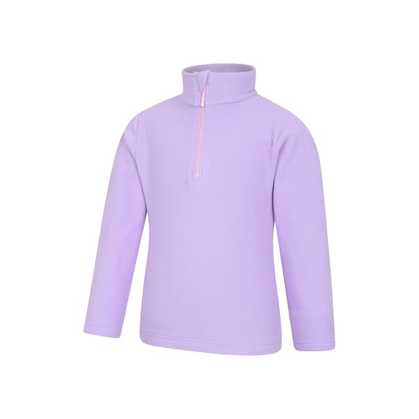 Mountain Warehouse Barn/Barn Camber II Halv Zip Fleecejacka Lilac 2-3 Years