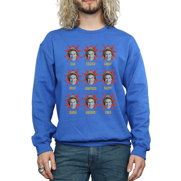 Elf Mens Buddy Moods Sweatshirt XL Royal Blue Royal Blue XL