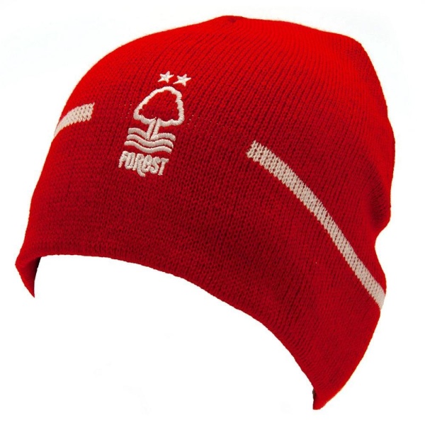 Nottingham Forest FC Stickad Mössa En Storlek Röd/Vit Red/White One Size