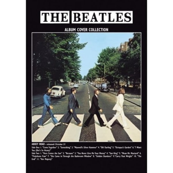 The Beatles Abbey Road Postcard One Size Svart/Vit/Blå Black/White/Blue One Size