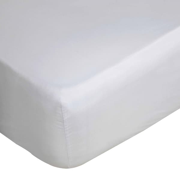 Belledorm Cotton Sateen 1000 trådar Extra Deep Fitted She White Kingsize