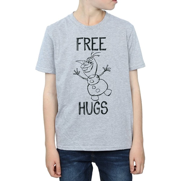 Frozen Boys Hugs Olaf T-Shirt 5-6 Years Sports Grey Sports Grey 5-6 Years