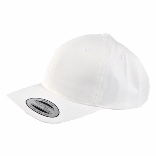 Yupoong Flexfit 6-panel Baseball Cap Med Spänne En Storlek Vit White One Size