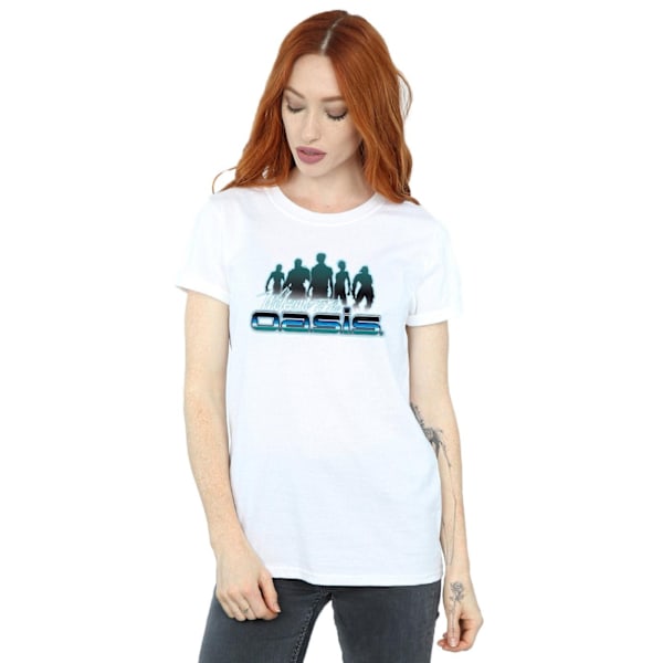 Ready Player One Dam/Damer Välkommen Till Oasis Bomull Pojkvän T-Shirt White 3XL