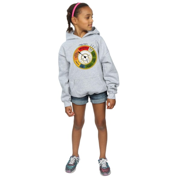 Fantastiska vidunder Girls Threat Level Hoodie 12-13 år Sports G Sports Grey 12-13 Years