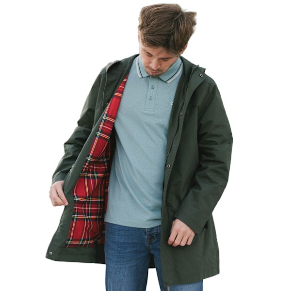 Lambretta Herr Mod Parka med Huva L Khakigrön Khaki Green L