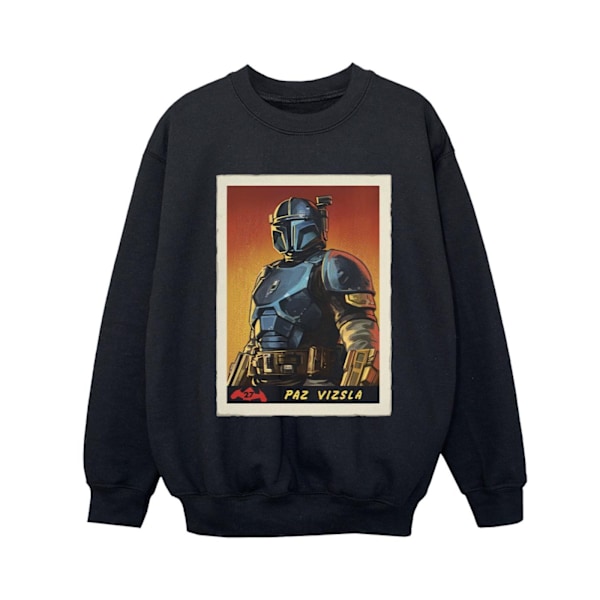 Star Wars Pojkar The Mandalorian Paz Vizla Kort Sweatshirt 12-13 Black 12-13 Years