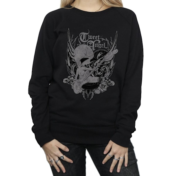 Looney Tunes Dam/Damer Tweety Pie Rock Sweatshirt M Svart Black M