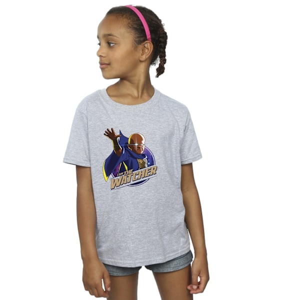 Marvel Girls What If The Watcher Bomull T-shirt 12-13 År Spo Sports Grey 12-13 Years