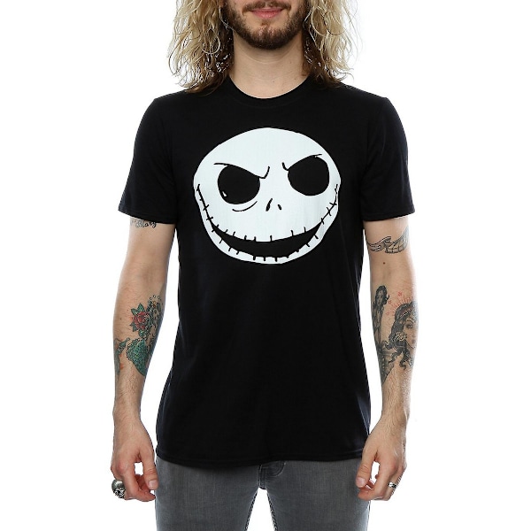 Nightmare Before Christmas Herr Jack Skellington Bomull T-shirt Black M