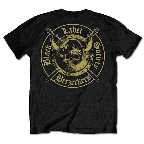 Black Label Society Unisex Adult Berzerkers Back Print T-Shirt Black S