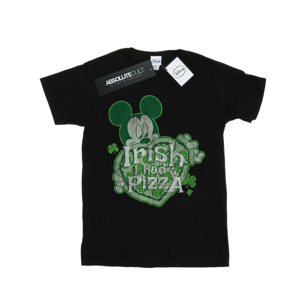 Disney Boys Musse Pigg Shamrock Pizza T-shirt 7-8 år Svart Black 7-8 Years