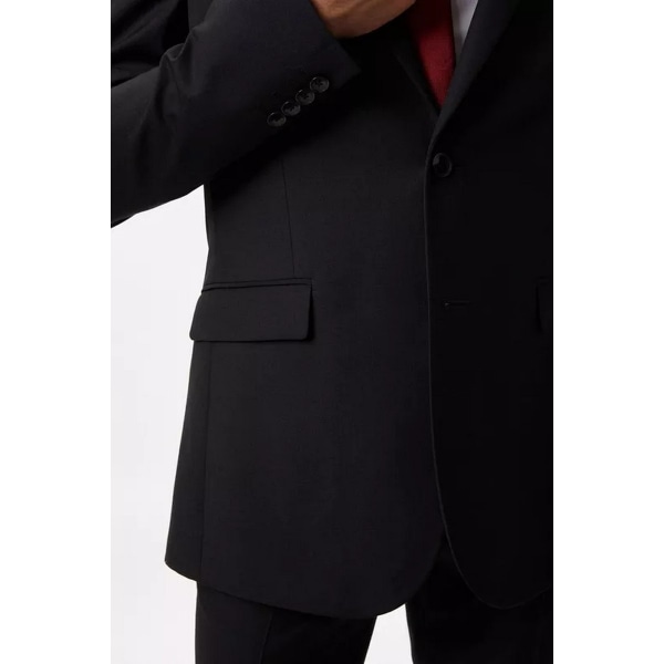 Burton Mens Limited Edition Football Slim Suit Jacket 36R Svart Black 36R