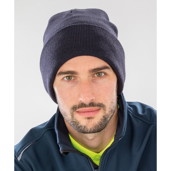 Result Äkta Återvunnen Ullig Skidmössa One Size Navy Navy One Size