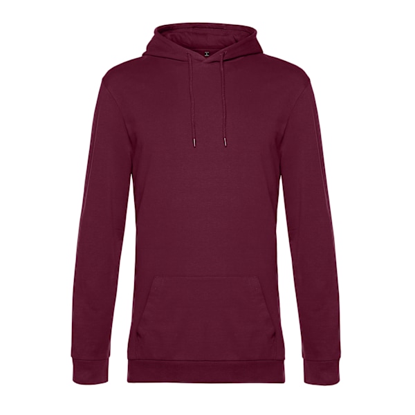 B&C Herr # Hoodie XS Vinröd Wine XS