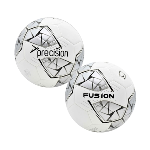 Precision Fusion FIFA Basic träningsboll 4 vit/silver/svart White/Silver/Black 4