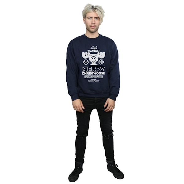 National Lampoon's Christmas Vacation Herr Merry Christmoose Sweatshirt Navy Blue S